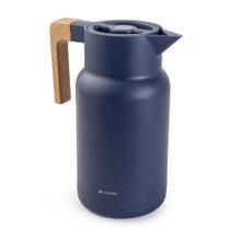 Garrafa Térmica Wood Fashion Azul 1L Termopro Glass Garrafa Térmica Wood Fashion Azul 1L Termopro Glass