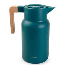 Garrafa Térmica Wood Fashion Verde 1L Termopro Glass Garrafa Térmica Wood Fashion Verde 1L Termopro Glass