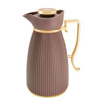 Garrafa Térmica Zaya Tuut 1 Litro Canelada Design Sofisticado, Mantém Bebidas Quentes e Frias, Ideal para Café e Chá
