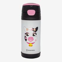 Garrafa top handle inf.350ml c/adesivo vaquinha
