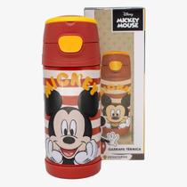 Garrafa Top Handle Mickey infantil com canudo