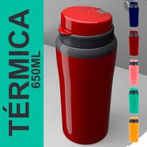 Garrafa treino academia termica 650ml pratica vedação segura