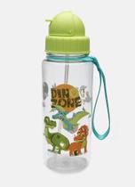 Garrafa Tritan Dino Trio Transparente Canudo Puket Garrafa Tritan Dino Trio Transparente Canudo Puket