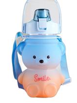 Garrafa Urso Kawaii 1400ml com Alça e Pingentes