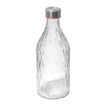 Garrafa Vidro 1L Transparente Agua Suco C/ Tampa Rosqueavel Hermética Vintage Garrafa Vidro 1L Transparente Agua Suco C/ Tampa Rosqueavel Hermética Vintage