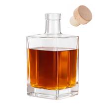 Garrafa Vidro 500 ML Luxo Whisky Licor Bar Azeite Decoração Casa