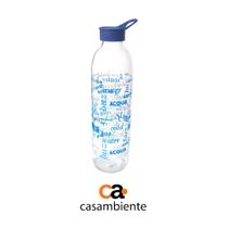 Garrafa Vidro Academia Squeeze C Alça Água Suco Shake 1000ml - CASAMBIENTE