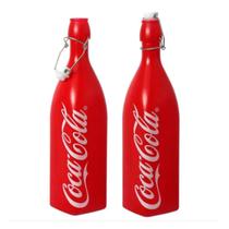 Garrafa Vidro Coca cola 1l Retro Geladeira Hermética Agua/suco