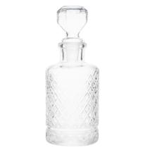 Garrafa Vidro Luxo Whisky Licor Decorativa Bar tampa