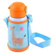 Garrafa Water Bottle Térmica Com Canudo, Copo E Alça 600Ml