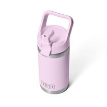 Garrafa YETI Rambler Jr. 350 ml para crianças com tampa de palha Cherry Blossom