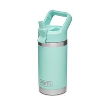 Garrafa YETI Rambler Jr. Espuma do mar para crianças 350 ml com tampa de palha