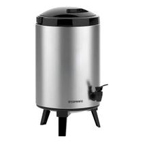 Garrafão Térmico Aço Inox 9,5L Botijão com Torneira Café com Porta Açúcar Palace Soprano Garrafão Térmico Aço Inox 9,5L Botijão com Torneira Café com Porta Açúcar Palace Soprano