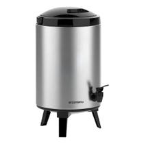 Garrafão Térmico Aço Inox 9,5L Botijão com Torneira Café com Porta Açúcar Palace Soprano Garrafão Térmico Aço Inox 9,5L Botijão com Torneira Café com Porta Açúcar Palace Soprano