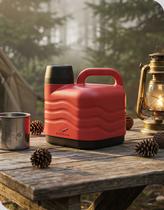 Garrafão Térmico Invicta 3L Pro Vermelho com Alça e Tampa Copo Mantém Quente e Frio