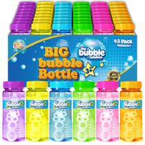 Garrafas Bubble SpringFlower 48 unidades com varinha 120 mL, 6 cores