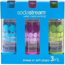 Garrafas carbonatadas sodastream 1L (pacote com 3) duram 2 anos