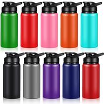 Garrafas de água de alumínio Mimorou, pacote com 10, 500 ml, multicoloridas