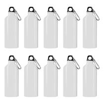 Garrafas de água DISCOUNT PROMOS de alumínio 600ml, conjunto de 10 brancas Garrafas de água DISCOUNT PROMOS de alumínio 600ml, conjunto de 10 brancas