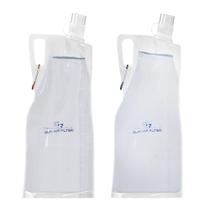 Garrafas de água dobráveis Survivor Filter 2L, pacote com 2 unidades, sem BPA Garrafas de água dobráveis Survivor Filter 2L, pacote com 2 unidades, sem BPA
