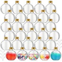 Garrafas de arte de areia de plástico Jinei 30 unidades de 200 mL com tampa de alumínio Garrafas de arte de areia de plástico Jinei 30 unidades de 200 mL com tampa de alumínio
