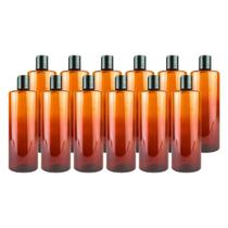 Garrafas de plástico âmbar embaladas pela natureza de 480 ml (pacote com 12)