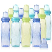 Garrafas de plástico colorido Evenflo Feeding Classic de 240 ml (pacote com 12) Garrafas de plástico colorido Evenflo Feeding Classic de 240 ml (pacote com 12)