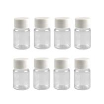 Garrafas de plástico Happyupcity 15 mL (12 unidades) com tampa de rosca branca