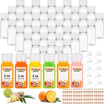 Garrafas de plástico IWOLOMI, pacote de 100 ml, 60 ml com tampas e funil Garrafas de plástico IWOLOMI, pacote de 100 ml, 60 ml com tampas e funil