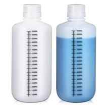 Garrafas de plástico UMETASS 1000mL de boca estreita com tampas de 2 unidades Garrafas de plástico UMETASS 1000mL de boca estreita com tampas de 2 unidades
