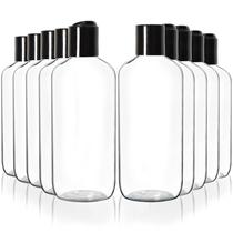 Garrafas de plástico Youngever 8oz/240ml com tampa de disco x10 Clear