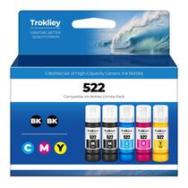 Garrafas de recarga de tinta Trokliey 522 para impressora ET-2800 ET-4800 Garrafas de recarga de tinta Trokliey 522 para impressora ET-2800 ET-4800