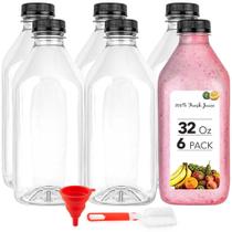Garrafas de suco estocam sua casa de 32 onças (950 ml) com 6 cápsulas Garrafas de suco estocam sua casa de 32 onças (950 ml) com 6 cápsulas