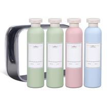 Garrafas de viagem ASEVAT 260 ml à prova de vazamentos para produtos de higiene pessoal (4 unidades)