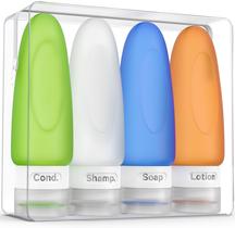 Garrafas de viagem Dot & Dot à prova de vazamento de 90 ml para produtos de higiene pessoal