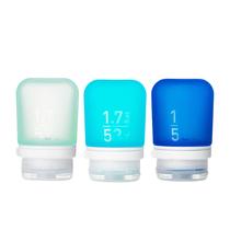 Garrafas de viagem Humangear GoToob+ Silicone recarregável 53 ml, 3 unidades Garrafas de viagem Humangear GoToob+ Silicone recarregável 53 ml, 3 unidades