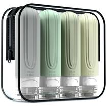 Garrafas de viagem Mrsdry 90 ml (pacote com 4) de silicone espremíveis Garrafas de viagem Mrsdry 90 ml (pacote com 4) de silicone espremíveis