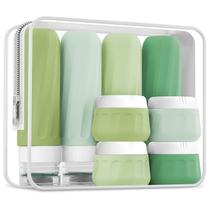 Garrafas de viagem Mrsdry, pacote de 10, 90 ml com bolsa transparente aprovada pela TSA Garrafas de viagem Mrsdry, pacote de 10, 90 ml com bolsa transparente aprovada pela TSA