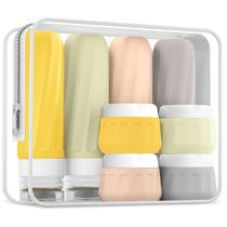 Garrafas de viagem Mrsdry para produtos de higiene pessoal, pacote com 8, 90 ml com bolsa Garrafas de viagem Mrsdry para produtos de higiene pessoal, pacote com 8, 90 ml com bolsa