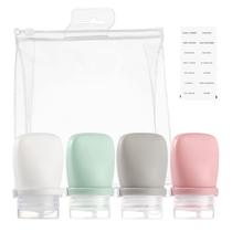 Garrafas de viagem RONRONS Silicone Squeeze 38mL (4 peças) Garrafas de viagem RONRONS Silicone Squeeze 38mL (4 peças)