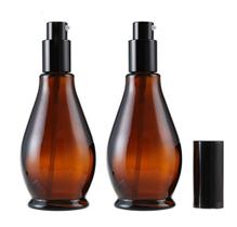 Garrafas de viagem SYBL Amber Glass 100mL (2 unidades) com bomba Garrafas de viagem SYBL Amber Glass 100mL (2 unidades) com bomba