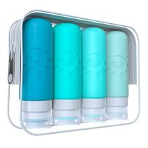 Garrafas de viagem Zafit 90 ml para produtos de higiene pessoal, pacote com 4 aprovadas pela TSA