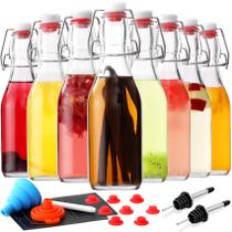 Garrafas de vidro AOZITA 250mL Swing Top para fermentação, pacote com 8