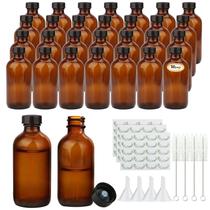 Garrafas de vidro Maredash Boston Round 120mL Amber (pacote com 50)