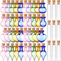 Garrafas de vidro Patelai Mini 2mL com rolhas de cortiça 50 unidades Garrafas de vidro Patelai Mini 2mL com rolhas de cortiça 50 unidades