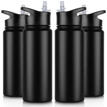 Garrafas isoladas de aço inoxidável Thermos VQRRCKI 710ml, pacote com 4