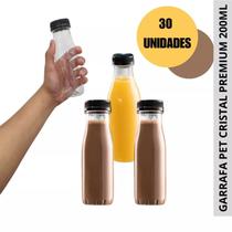 Garrafas PET Cristal Premium com 30 unid, 200ml Galvanotek