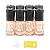 Garrafas rolantes de óleo essencial Newzoll de 3 mL (8 unidades) com funil