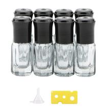 Garrafas rolantes de óleo essencial Newzoll de 3 mL (8 unidades) com funil