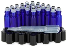 Garrafas roll-on de vidro Vivaplex Cobalt Blue 10mL (pacote com 24) Garrafas roll-on de vidro Vivaplex Cobalt Blue 10mL (pacote com 24)
